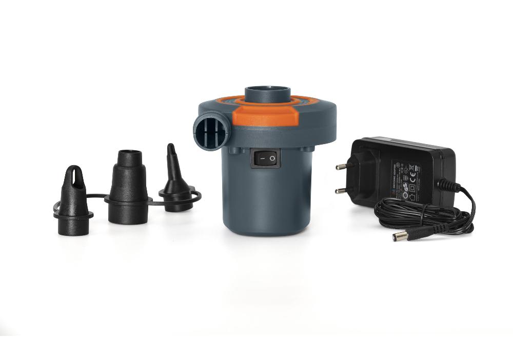 Фото Насос электрический Bestway 12В/220В Sidewinder AC/DC с адаптером, 490л/м, 3 насадки в комплекте 62142