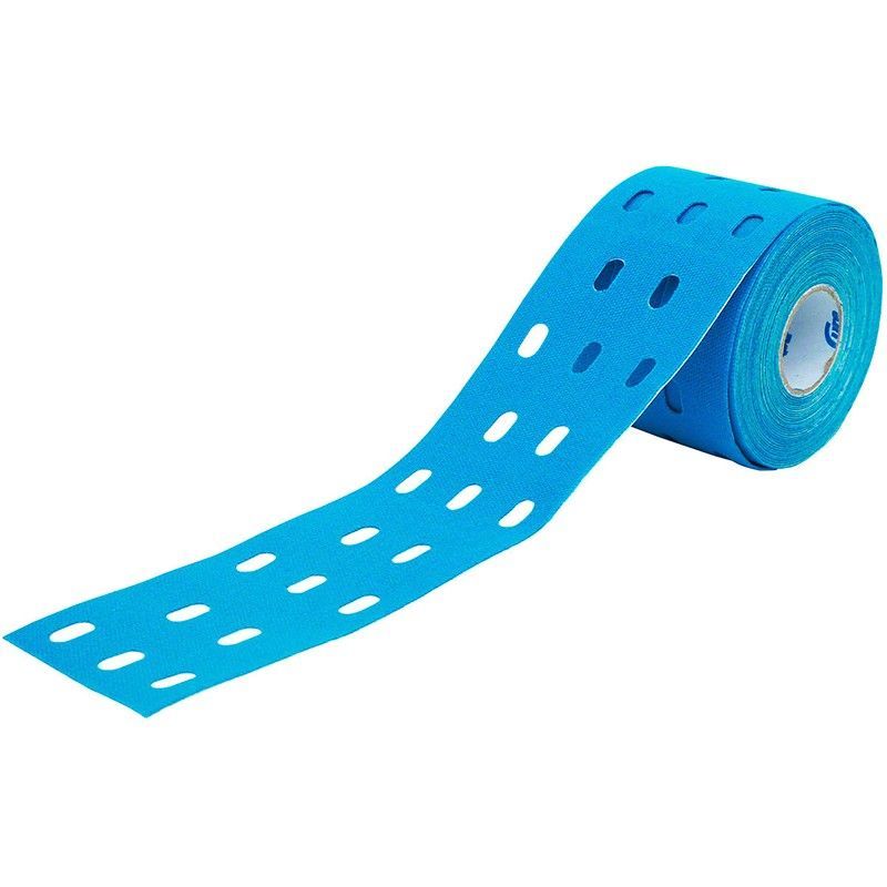 Фото Тейп кинезиологический CureTape Punch Blue, перфорированный