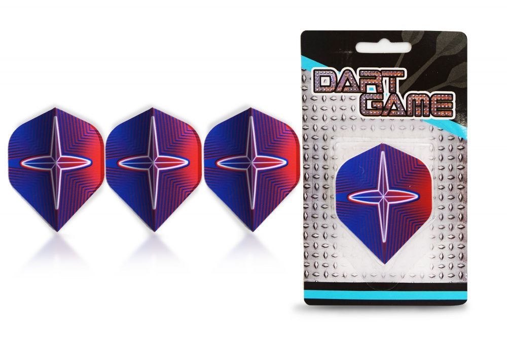 Фото Набор оперений STAR BLUE RED 3 шт