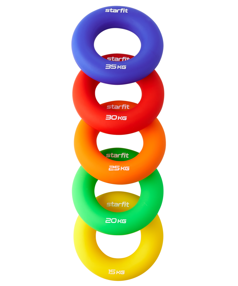 Фотографии Эспандер кистевой ES-404 Кольцо, 25 кг, силикагель, оранжевый