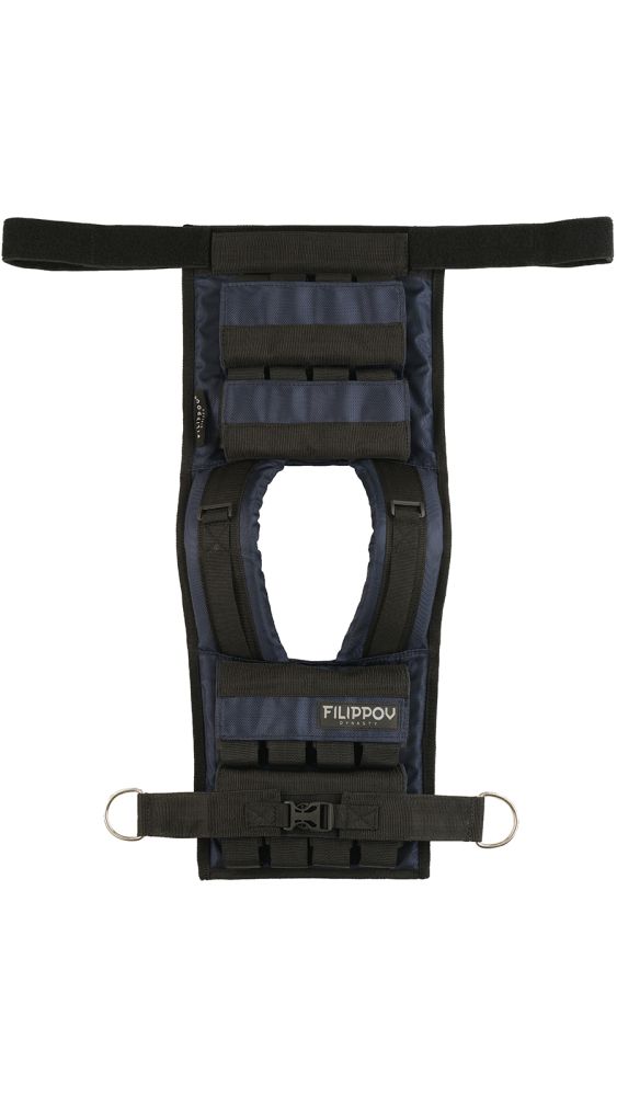 Жилет-утяжелитель Hard Training FILIPPOV 18кг (синий) 17 кг