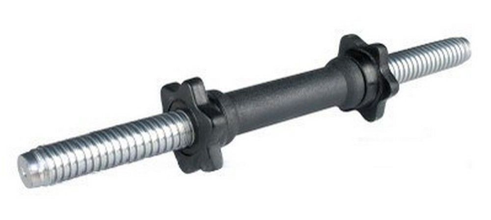 Фото Гриф гантельный Iron King D25мм L40 см с эргономичной пластиковой ручкой, замок-гайка
