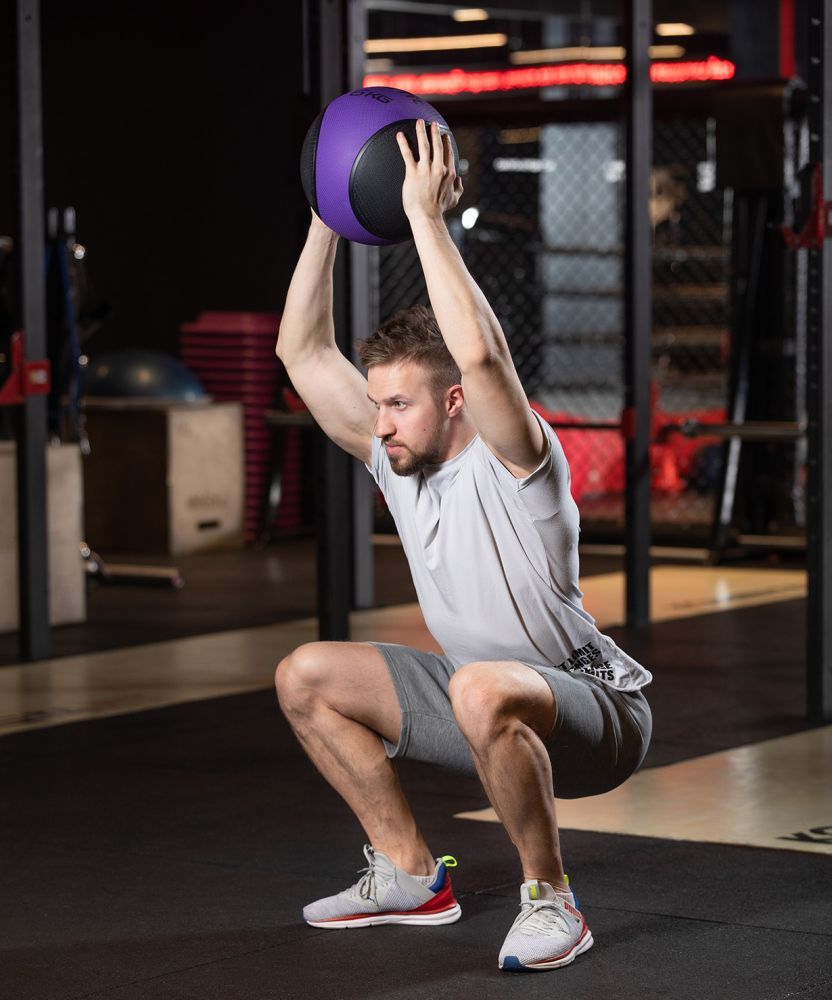 Фотографии Медбол высокой плотности GB-702, 6 кг, фиолетовый