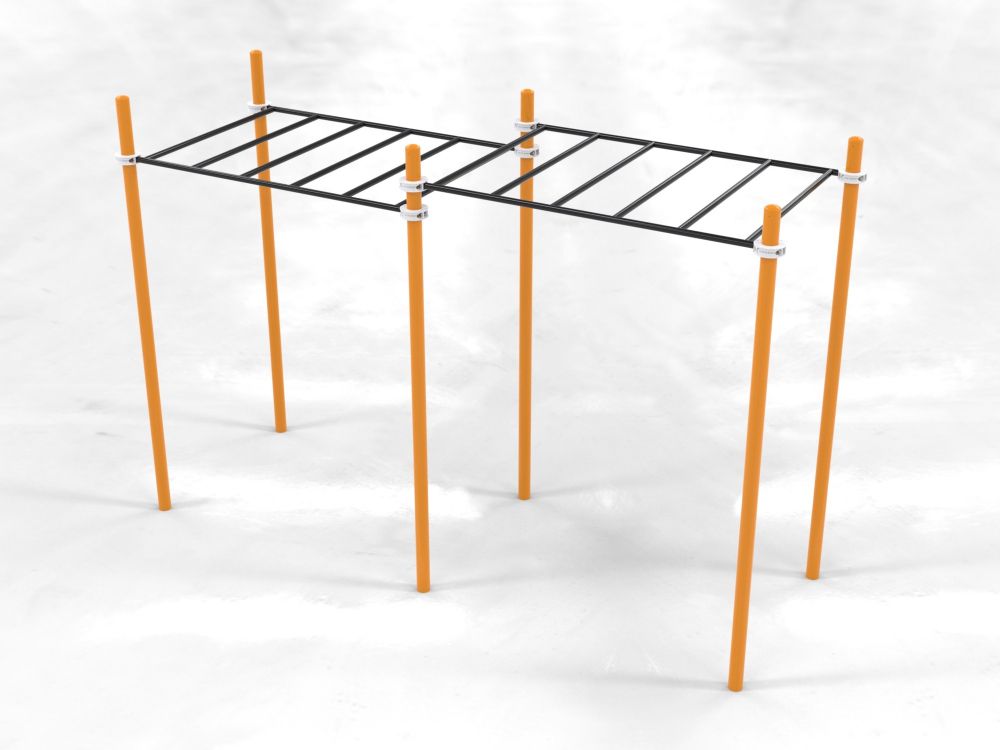 Фотографии Рукоход двухуровневый для Воркаут Pioner A17280