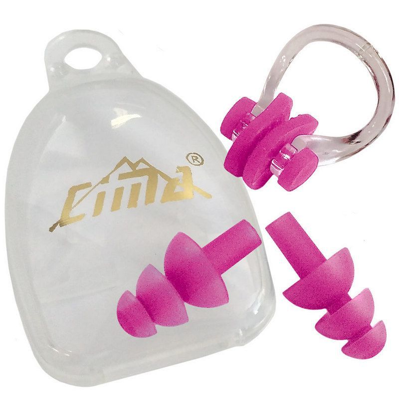 Фотографии Набор для плавания, беруши, зажим для носа Sportex B31522-2 (розовый)