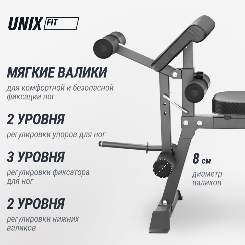 Скамья силовая универсальная UNIX Fit Bench 160