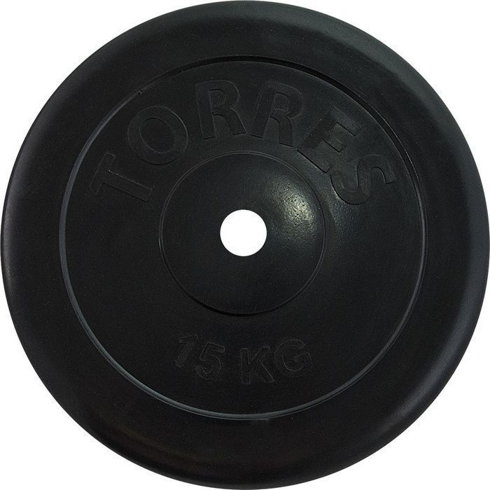 Фото Диск обрезиненный Torres 15 кг PL507215, d.25мм