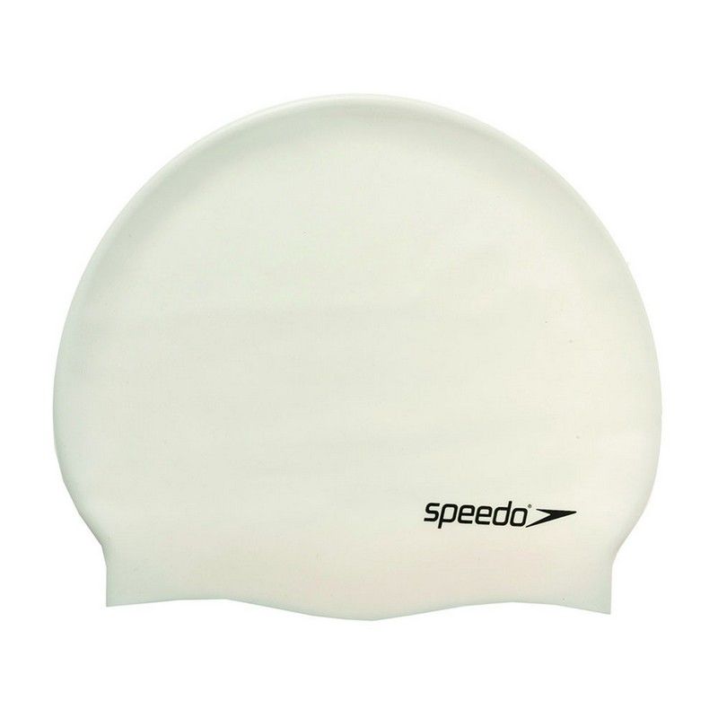 Фото Шапочка для плавания Speedo Plain Flat Silicone Cap 8-709910010 белый