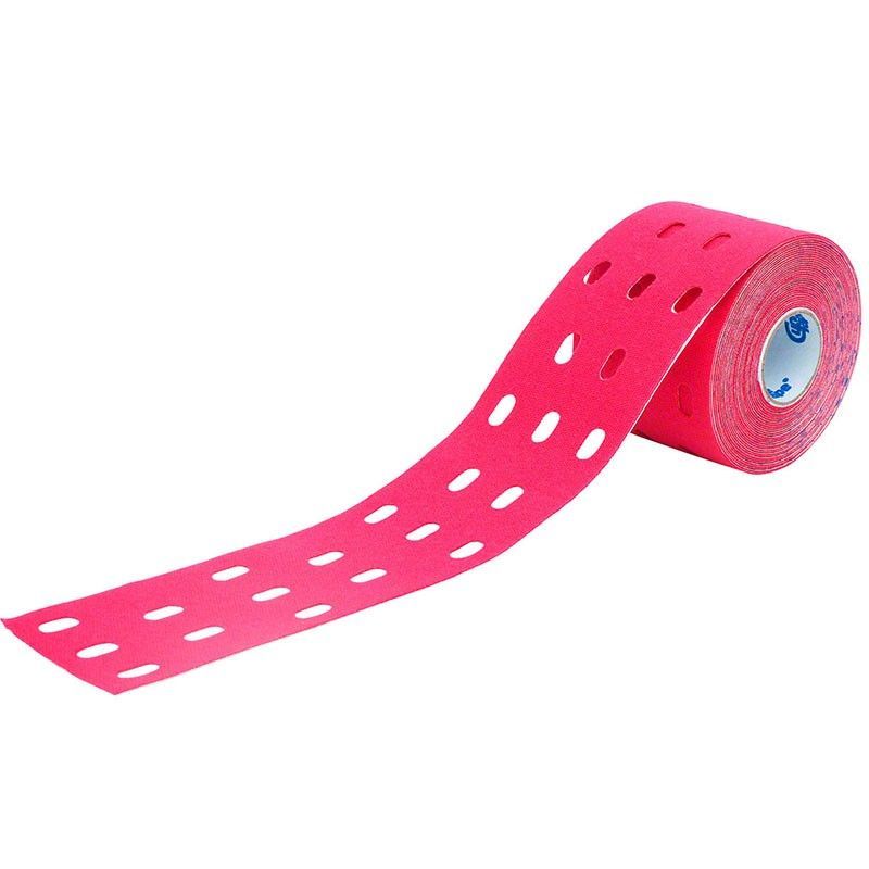 Фотографии Тейп кинезиологический CureTape Punch Pink, перфорированный