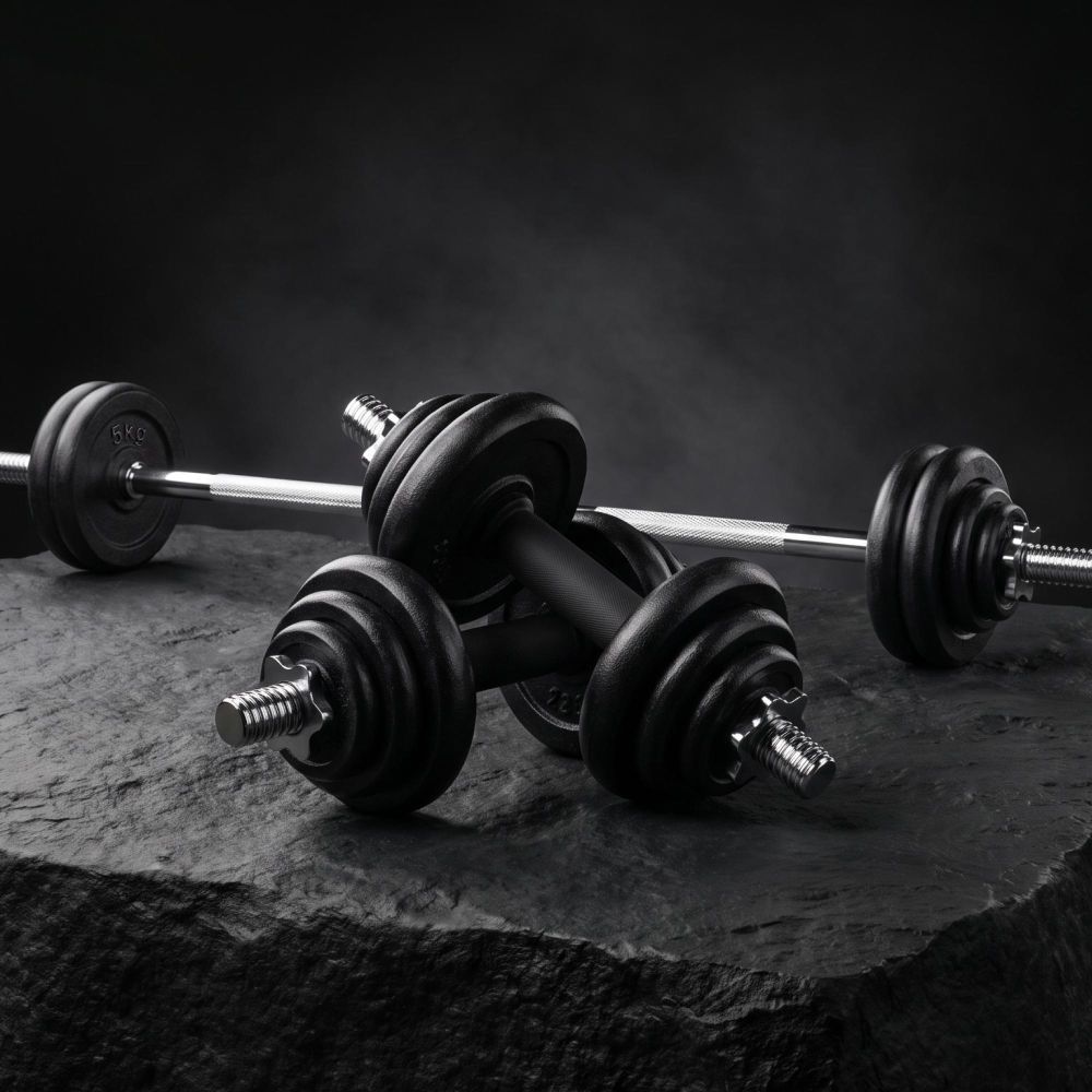 Фото Набор гантелей и штанга UNIX Fit в кейсе 50 кг