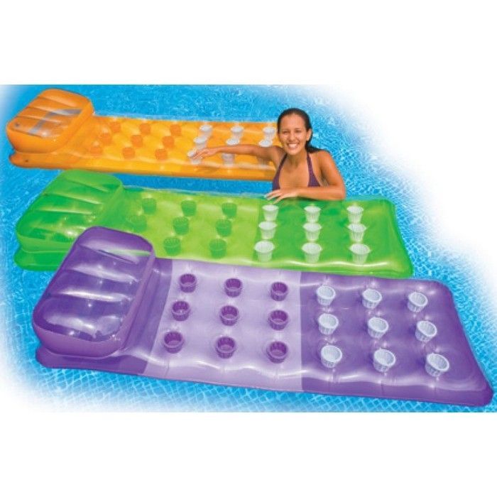 Фотографии Матрас надувной Intex с подстаканниками, 188х71см 58890