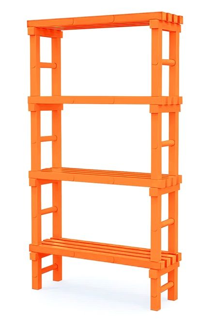 Фотографии Стеллаж пластиковый, 1 м