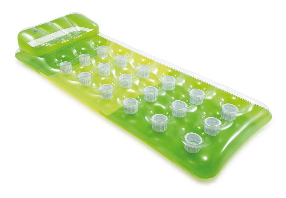 Фотографии Матрас надувной Intex с подстаканниками, 188х71см 58890