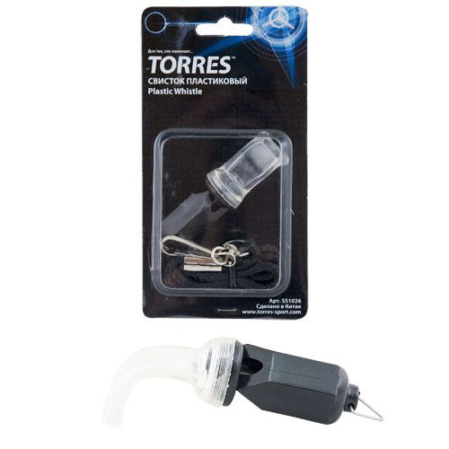Фото Свисток пластиковый без шарика TORRES SS1026