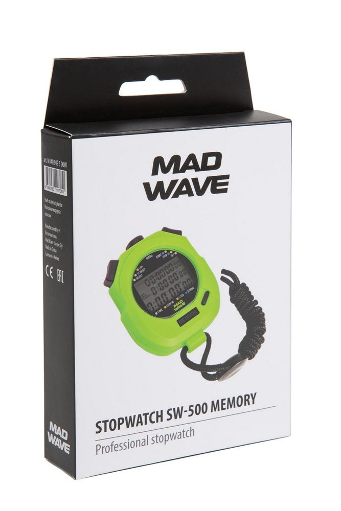Фотографии Секундомер Mad Wave Stopwatch SW-500 memory M1402 09 5 00W зеленый