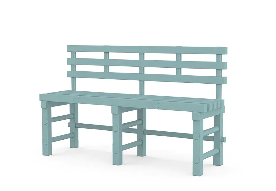 Фотографии Скамья со спинкой