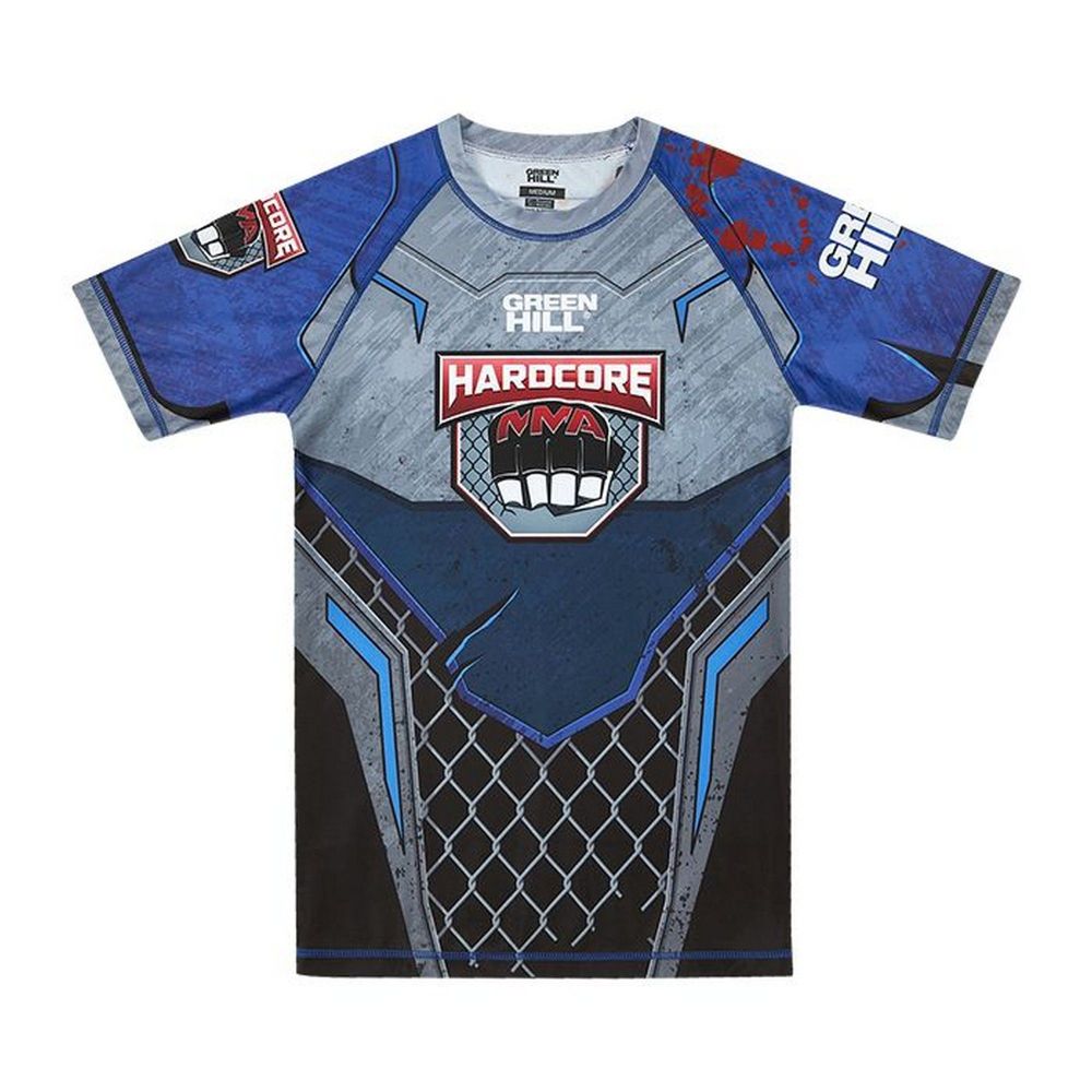Фотографии Рашгард Green Hill Rash Guard Hardcore RGI-10569 черно-синий
