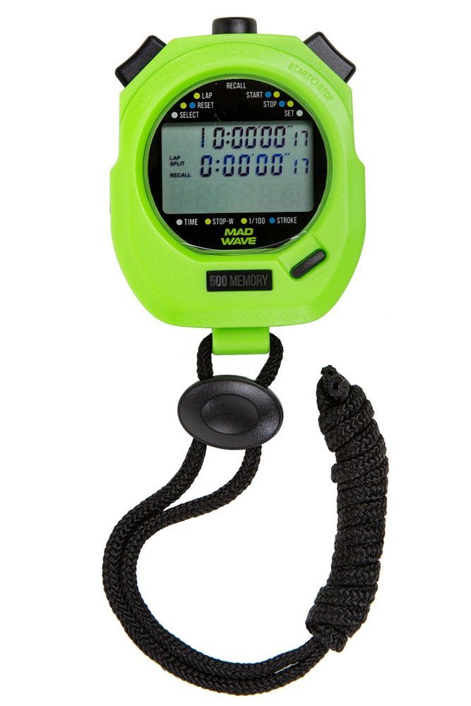 Фото Секундомер Mad Wave Stopwatch SW-500 memory M1402 09 5 00W зеленый