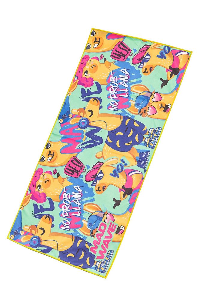 Фотографии Полотенце из микрофибры Mad Wave Microfiber Towel LLAMA M0761 03 1 16W зеленый