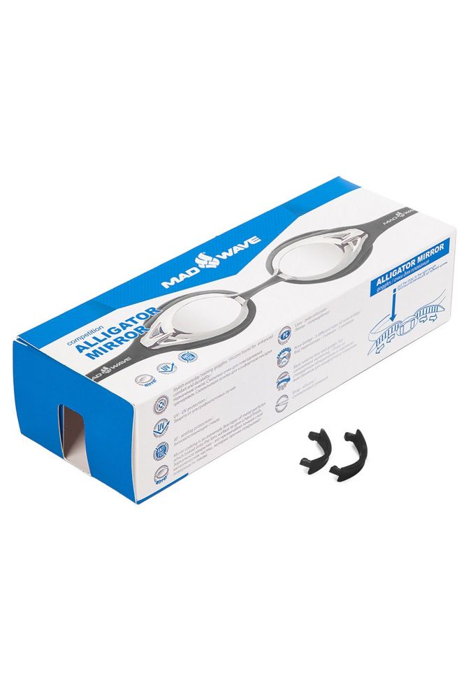 Фотографии Очки для плавания Mad Wave Alligator Mirror M0427 14 0 01W черный