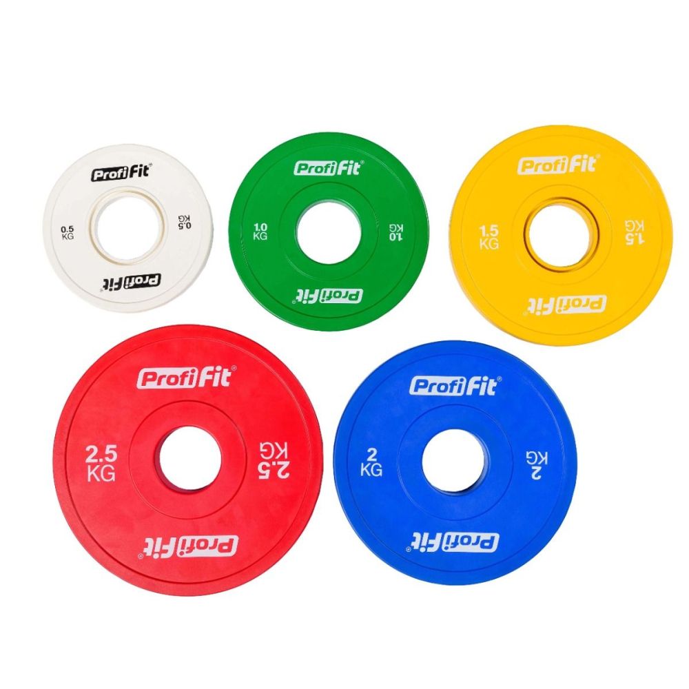 Диск профессиональный обрезиненный (цветной) D51 мм PROFI-FIT 1,5 кг
