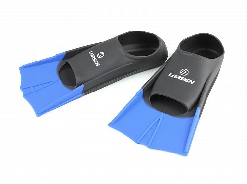 Фото Ласты укороченные силиконовые Larsen 6975 черный\синий