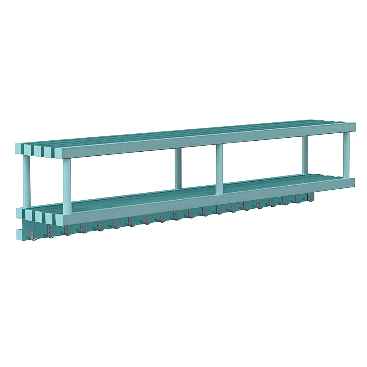 Фотографии Полка навесная с крючками (20) для полотенец