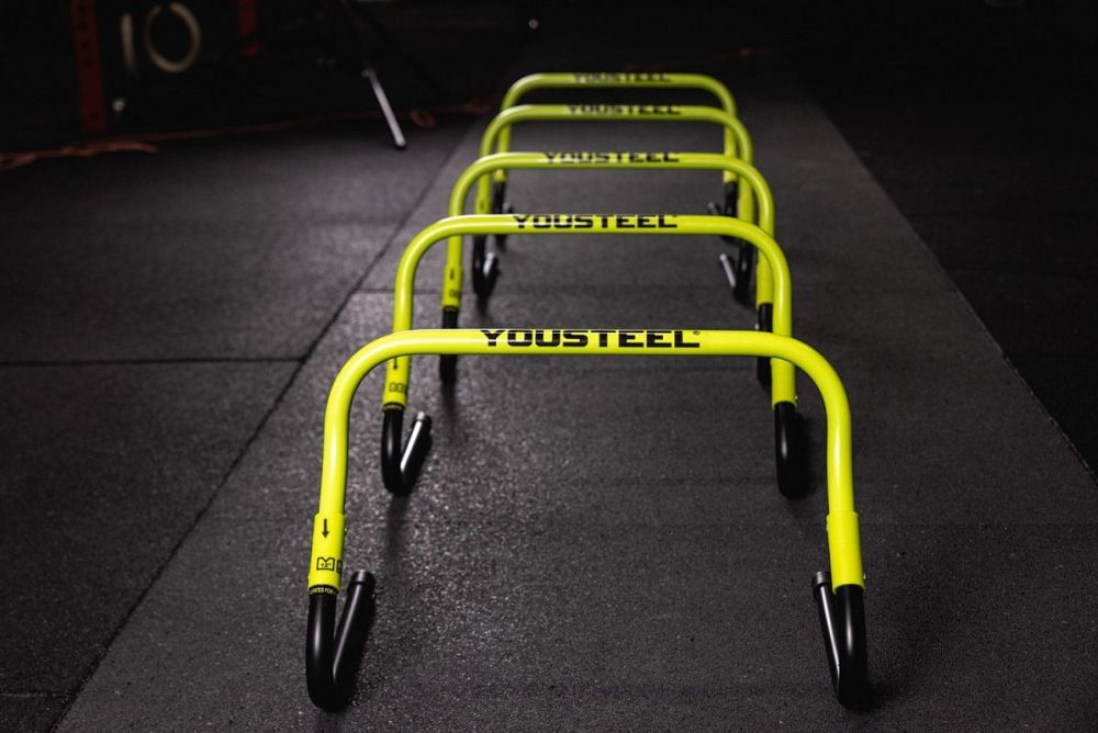 Фотографии Барьеры для тренировок регулируемые YouSteel высота 20\31см, комплект 5шт