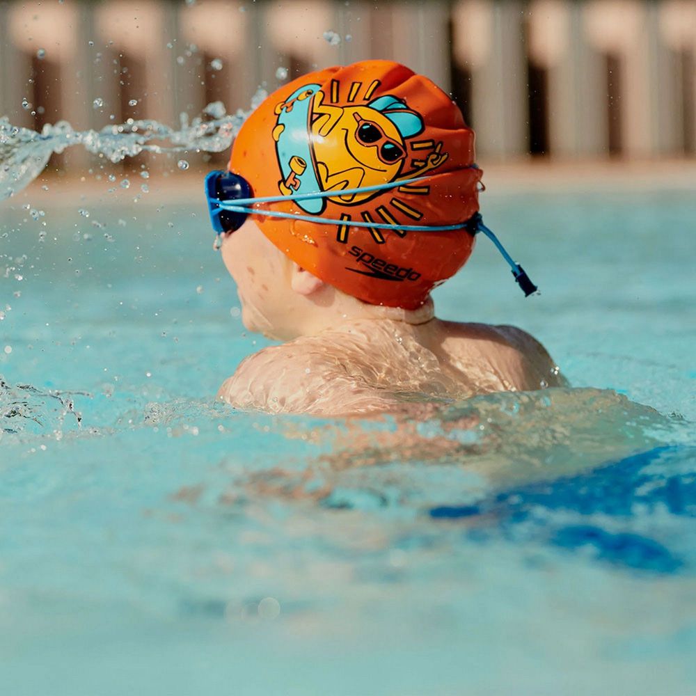 Фотографии Шапочка для плавания детская Speedo Boom Silicone Cap Jr 8-0838615955 оранжевый