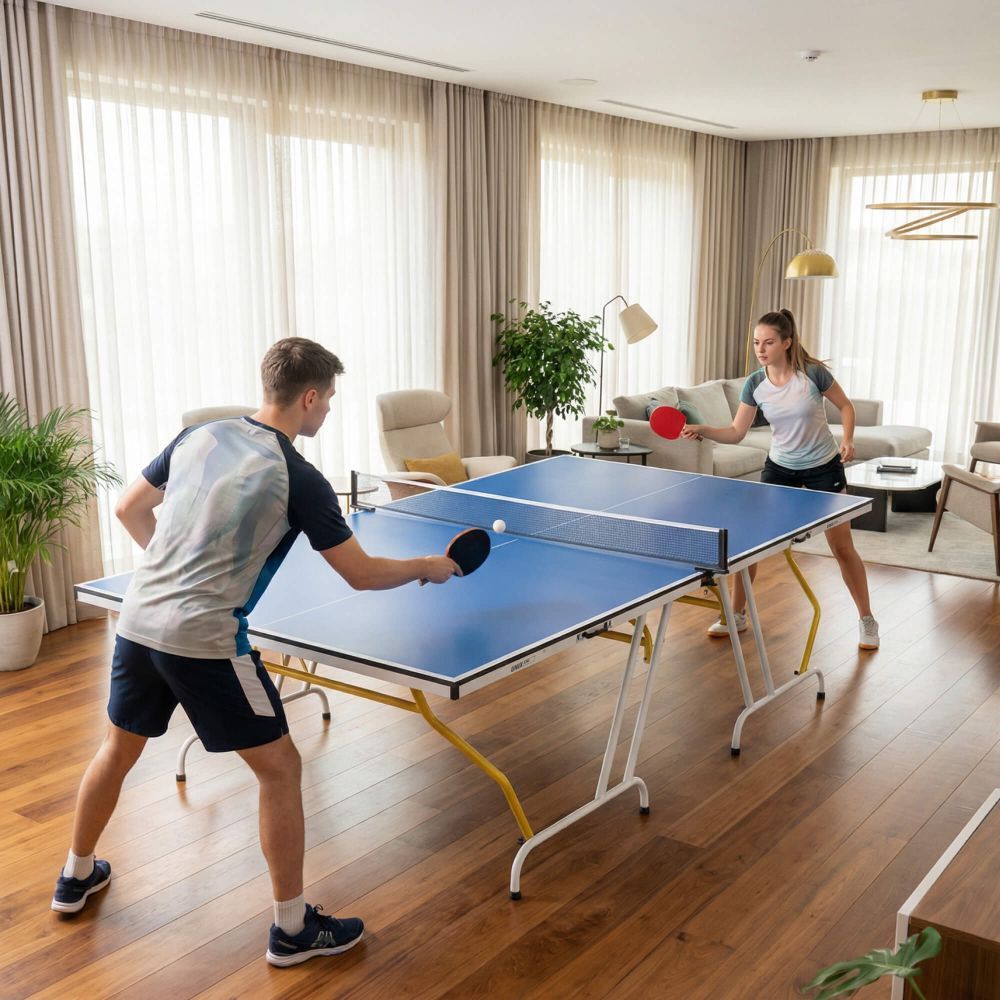 Фото Теннисный стол UNIX Line для помещений Simple Indoor 12 мм MDF синий
