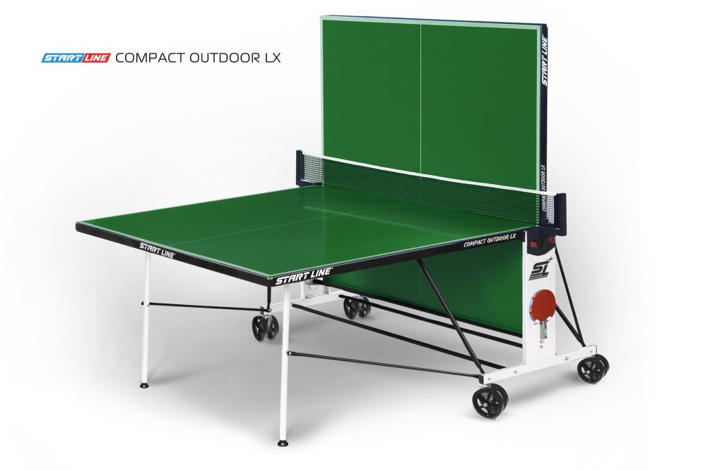Фотографии Стол теннисный Compact-2 LX Всепогодный Зелёный