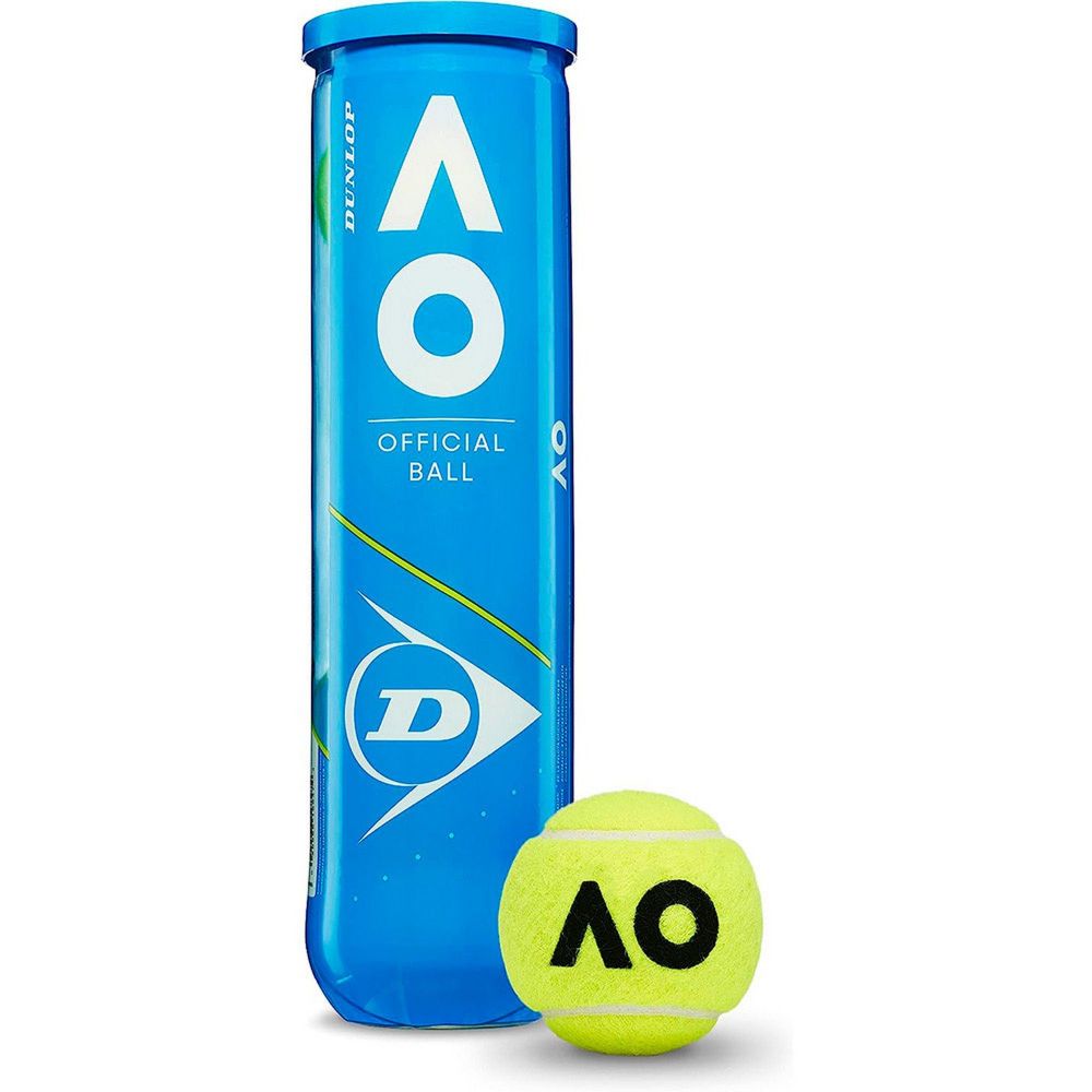 Фотографии Мяч теннисный Dunlop Australian Open 601355 одобр.ITF, уп.4 шт желтый