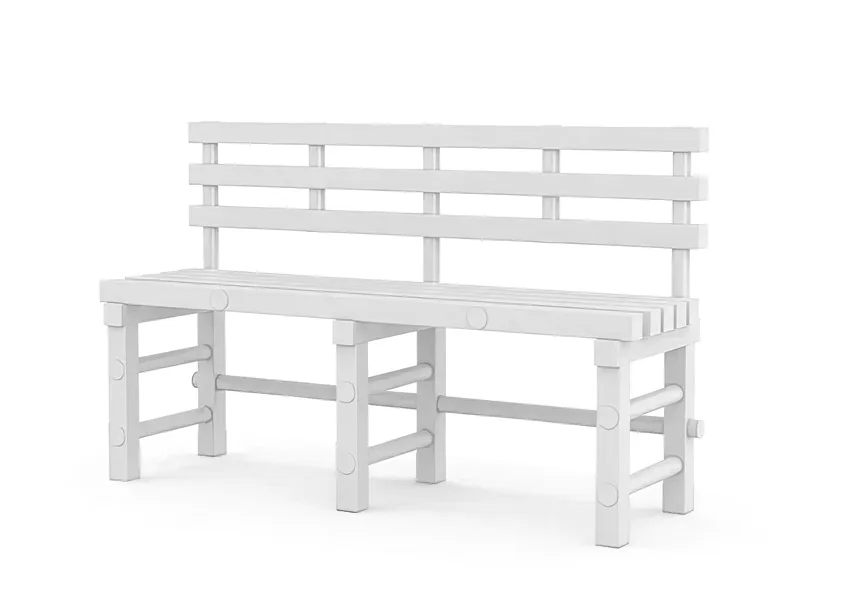 Фотографии Скамья со спинкой