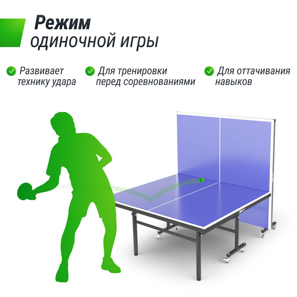 Фотографии Теннисный стол UNIX Line для помещений Indoor 16 мм MDF синий