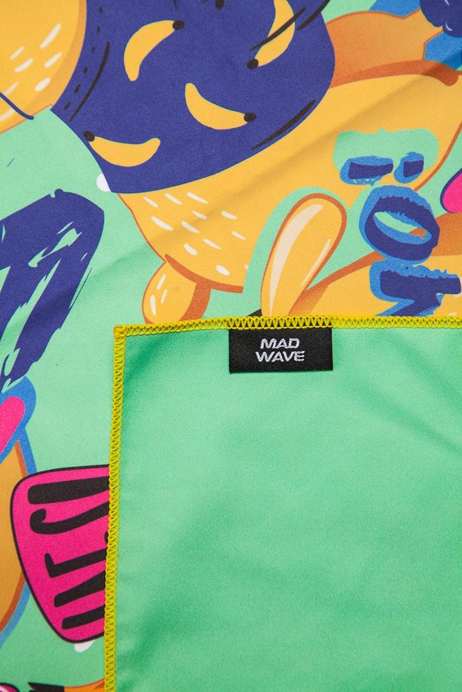 Фотографии Полотенце из микрофибры Mad Wave Microfiber Towel LLAMA M0761 03 1 16W зеленый
