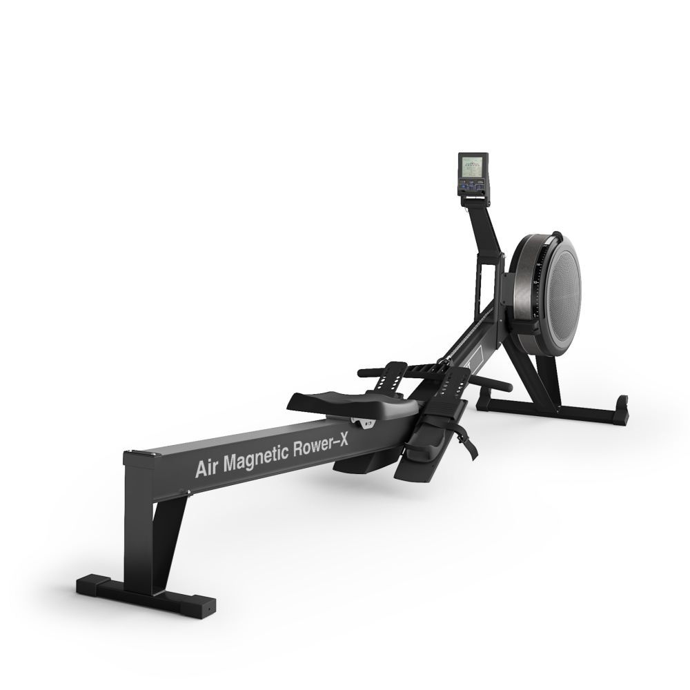 Гребной тренажер UNIX Fit Air воздушно-магнитный / Magnetic Rower-X черный