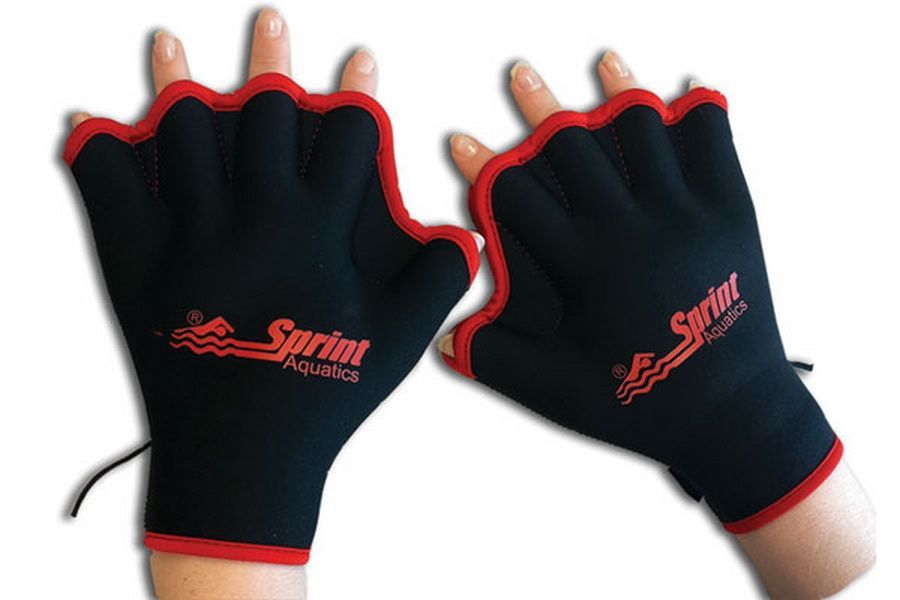 Фотографии Перчатки Sprint Aquatics Fingerless Force Gloves 775