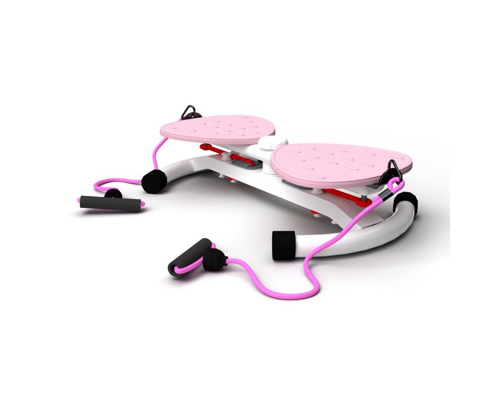 Фото Фитнес платформа DFC Twister Bow с эспандерами TW-S108P розовый