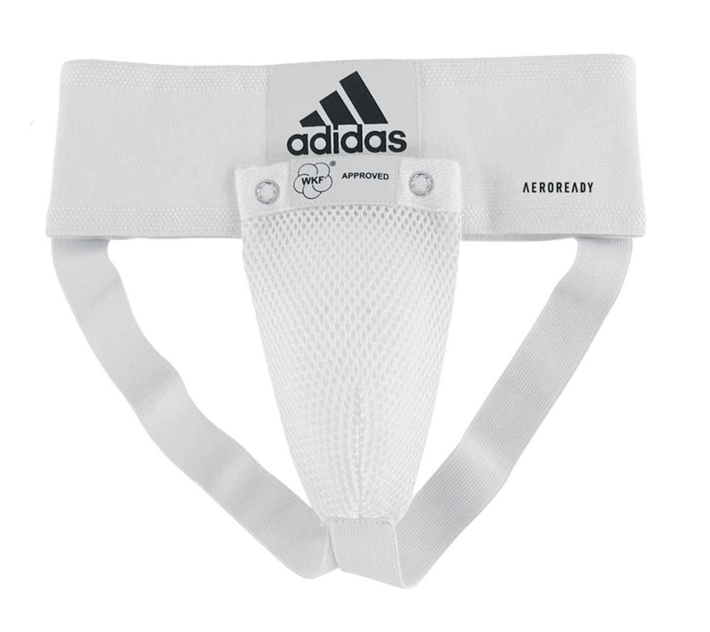 Фотографии Защита паха мужская Adidas WKF Men Groin Guard белая