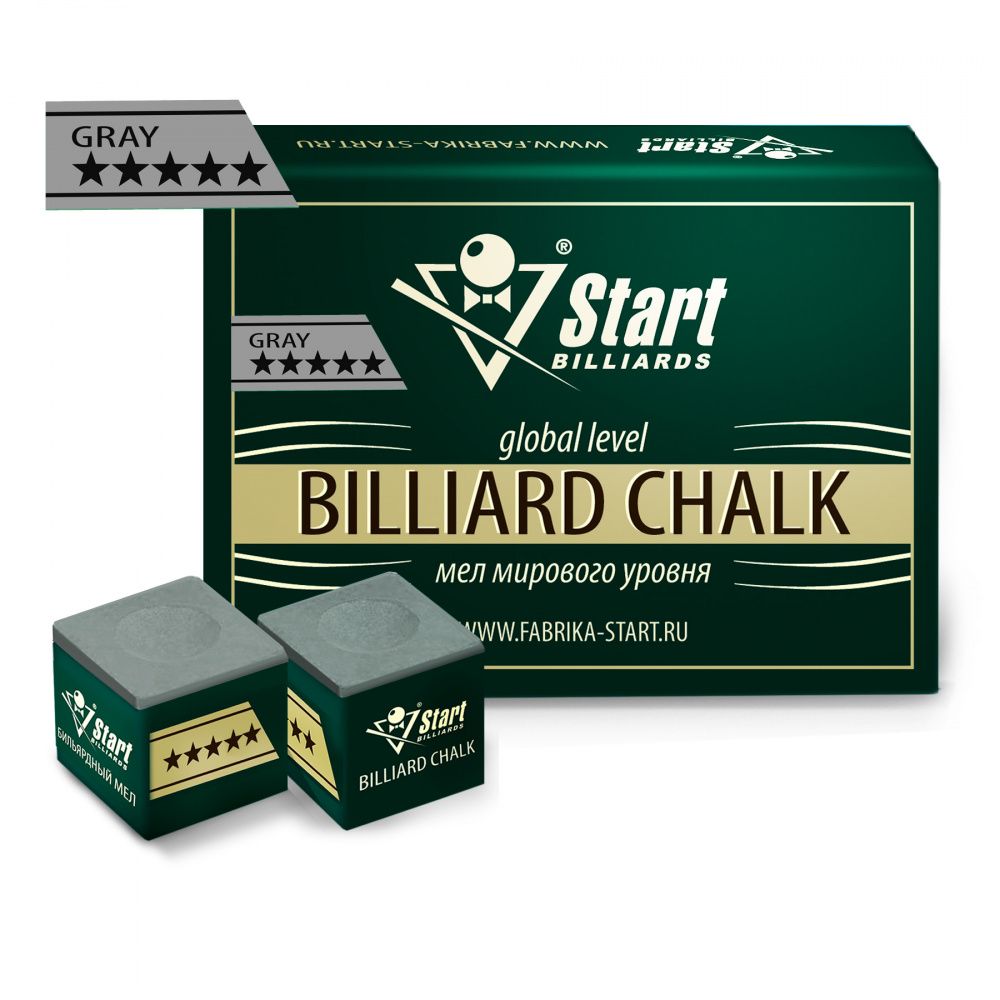 Фотографии Мел Startbilliards 5 звезд серый (12шт)