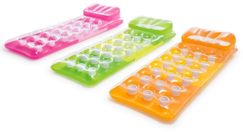 Фотографии Матрас надувной Intex с подстаканниками, 188х71см 58890