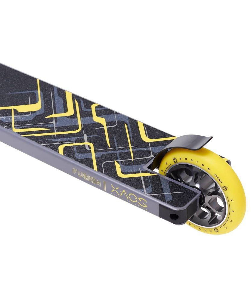 Фотографии Самокат трюковый XAOS Fusion Yellow 120 мм