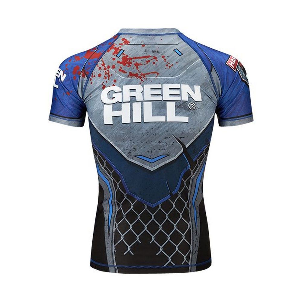 Фотографии Рашгард Green Hill Rash Guard Hardcore RGI-10569 черно-синий