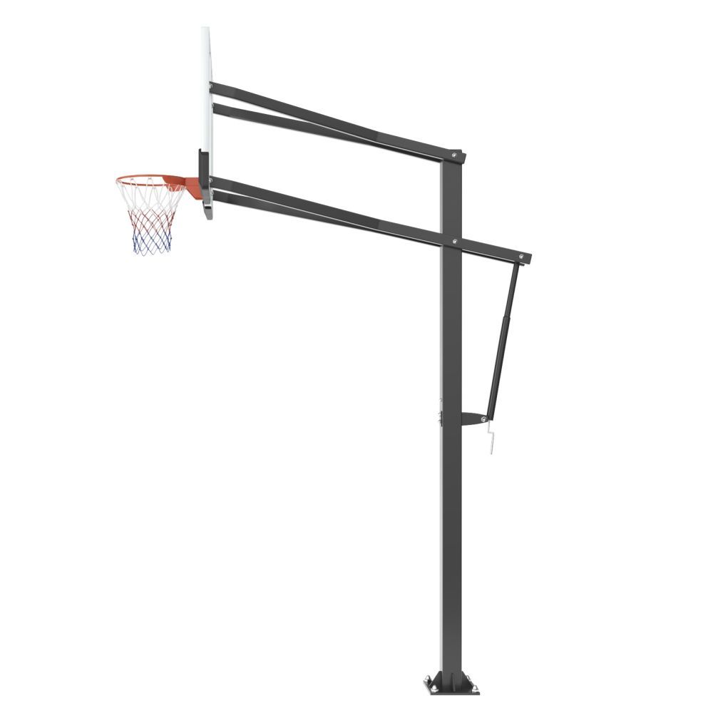 Фотографии Баскетбольная стойка стационарная UNIX Line B-Stand-PC 72"x42" (180 х 105 см) R45 H230-305 см