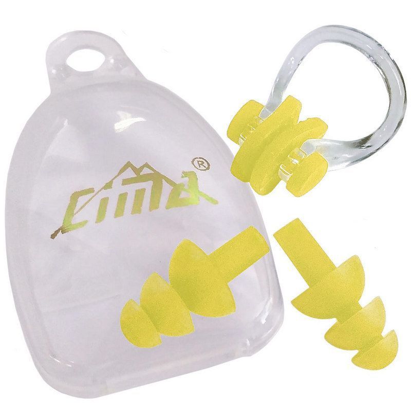 Фото Набор для плавания, беруши, зажим для носа Sportex B31522-4 (желтый)