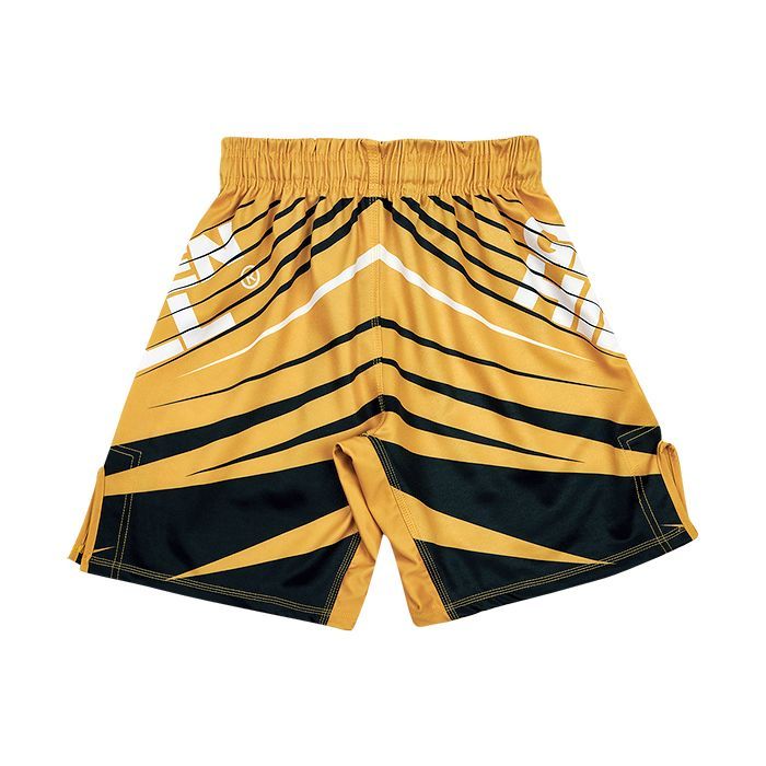 Фотографии Шорты Green Hill MMA SHORT IMMAF approved MMI-4022, черно-золотой