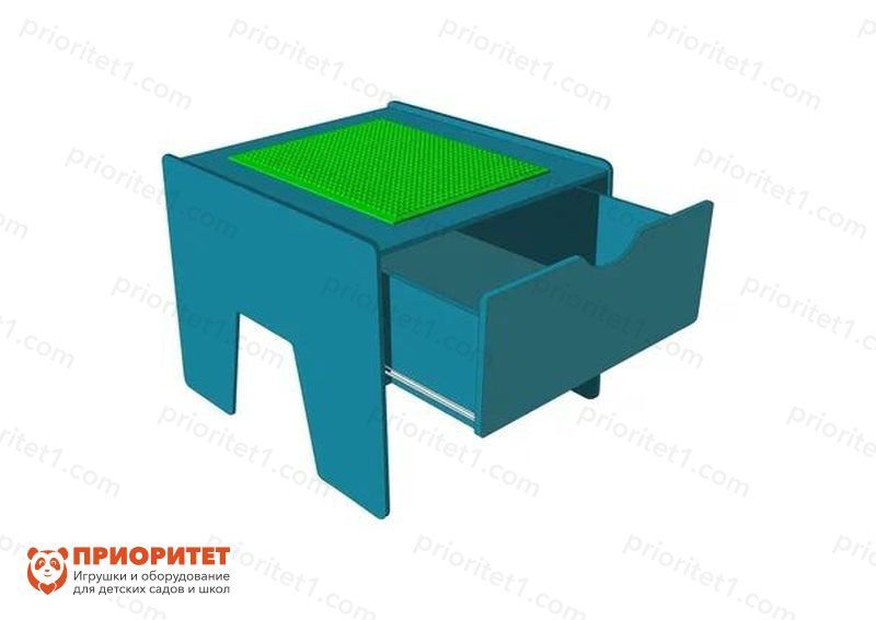 Лего-стол для конструирования «Новые горизонты» (бирюзовый)