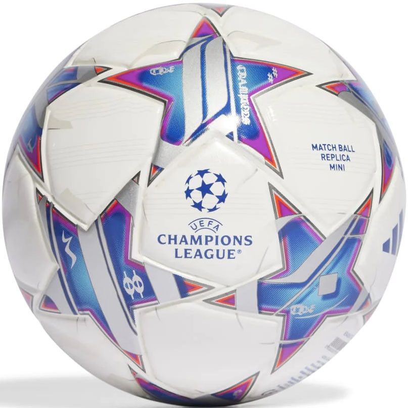 Фото Мяч футбольный СУВЕНИРНЫЙ ADIDAS UCL Mini, IA0944, диаметр 15 см, размер 1