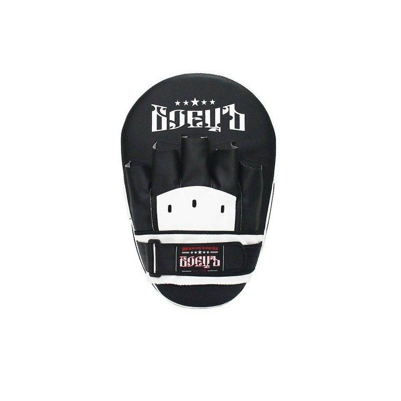 Фотографии Лапы боксерские прямые Боецъ 210 ВВР-210 черно-белый