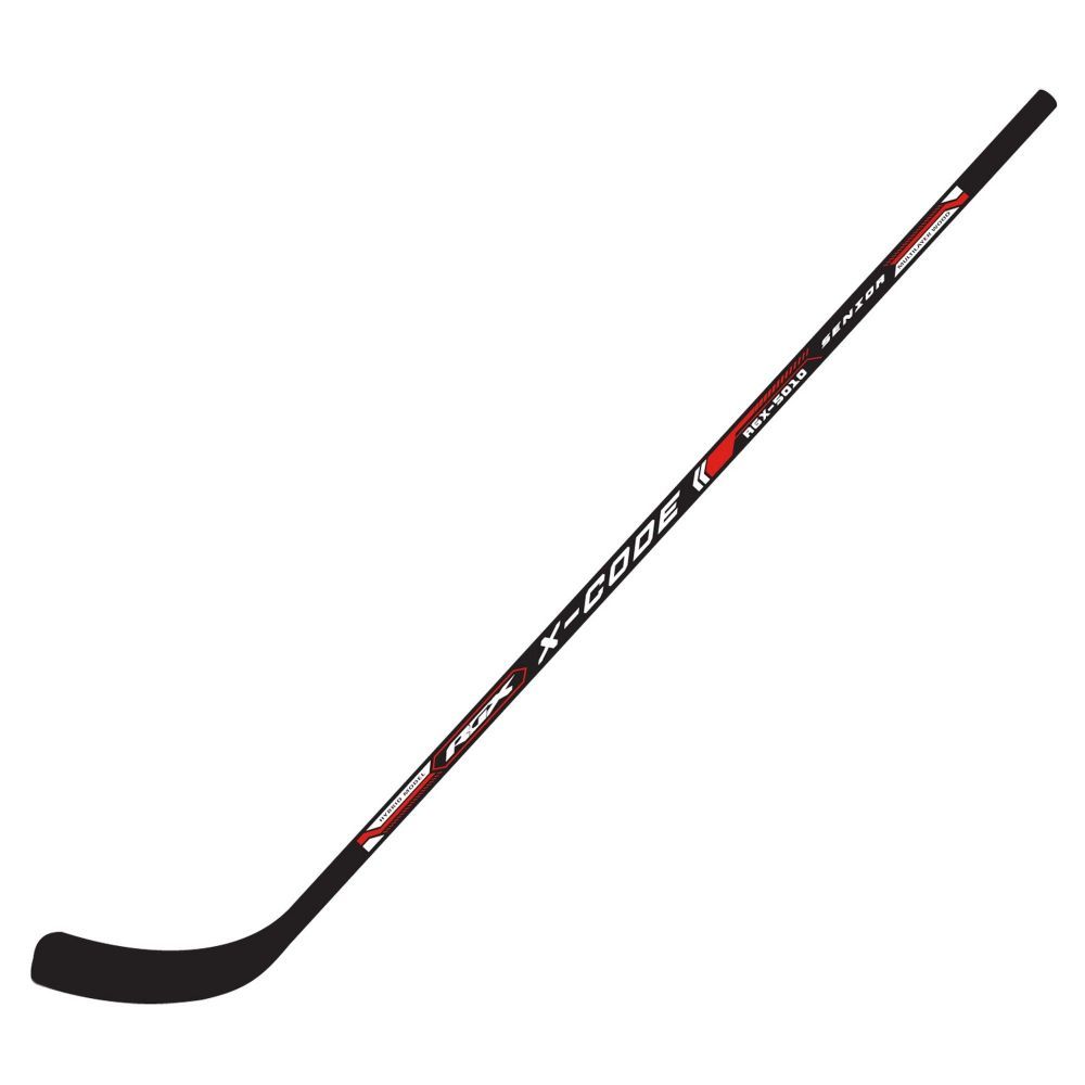 Фото Клюшка для хоккея с шайбой RGX GX-5010 X-CODE Senior Black\Red R (Продается только по 10шт.)